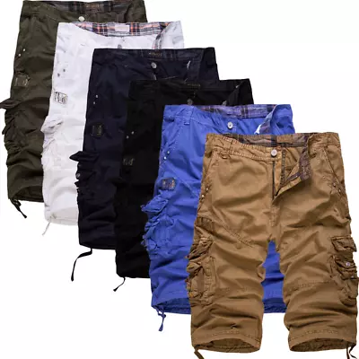 Casual Sports Comfortable Men's Capris Loose Cargo Pants • $33.99