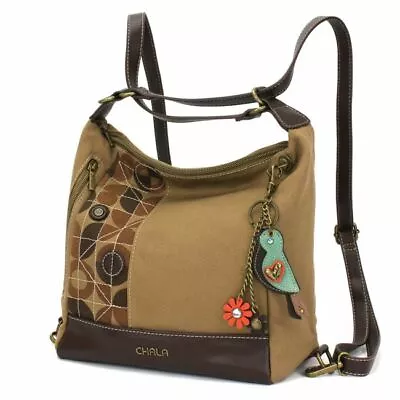 New CHALA Retro Convertible Bag Crossbody Backpack Olive Green MINI BIRD Gift • $74.95