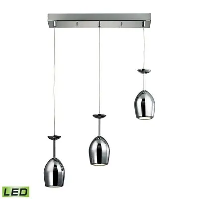 Elk Home - 17171/3 - Vasso Chromo - 9 Inch 15W 3 LED Linear Mini Pendant • $65