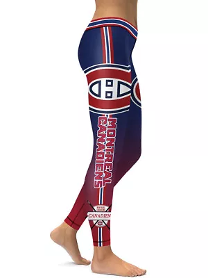 Montreal Canadiens Leggings Small-XXL (0-14) Hockey Ice Fan Women Game Canada  • $21.99