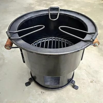 Cooking Coal Wood Burning Fire Pit Sigri Stove Made Of Heavy Iron Sheet • $78