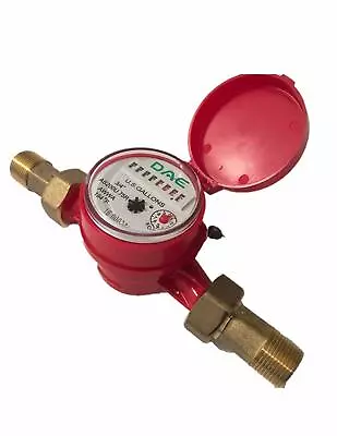 DAE AS200U-75R Hot Water Meter 3/4  NPT Couplings Measuring In Gallons • $47.99