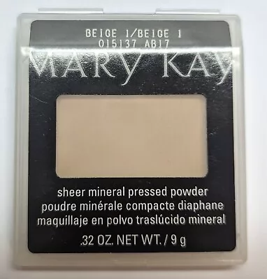 Mary Kay Sheer Mineral Pressed Powder Beige 1 #015137 • $12.50
