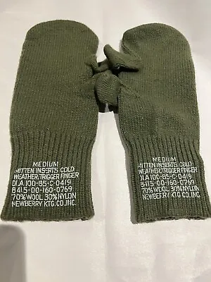 Mitten Gloves Men's Trigger Finger Gun Shooting US Military Army Green Inserts • $15