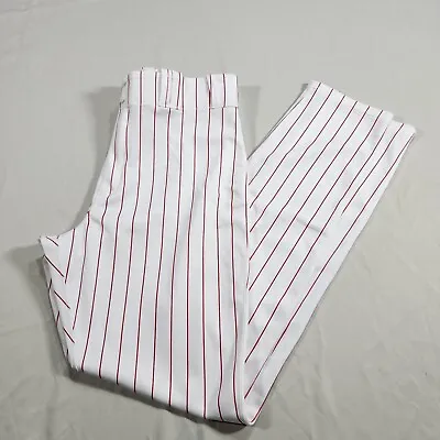 Majestic Authentic Collection White Sox Juan Nieves 36 Red Pinstripe Pants • $149.95