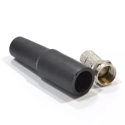 F Type Twist On Plug End For Satellite Coax Cable & Weatherproof Boot [007791] • £2.63