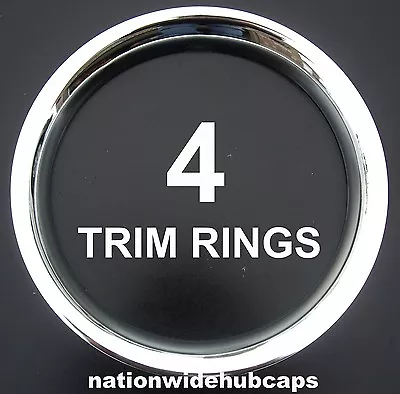 SET OF 4 15  CHROME Steel Wheel Trim Rings Beauty Rims Glamour R15 Rim Bands • $59.99