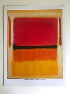  Mark Rothko Vtg Lithograph Print Abstract Expressionist Poster  Untitled  1949 • $320