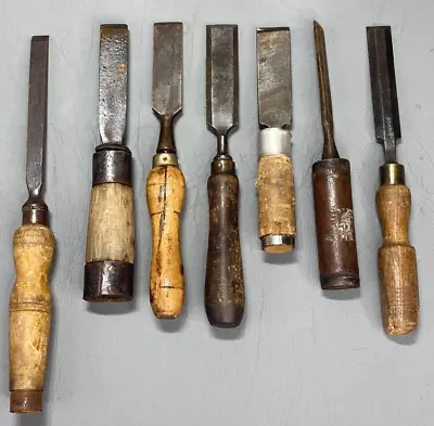 Vintage / Antique - BULK LOT  - Carpenter Tool - AUS MADE - Woodworking Chisels • $59.99