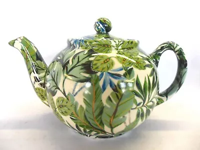 £22.99 • Buy Jungle Leaf Design 2 Cup Teapot By Heron Cross Pottery