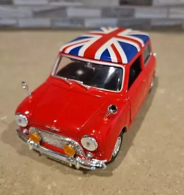 Motor Max Morris Cooper 1961-67 Diecast 1/18-Red W/Union Jack #73113 No Box • $21.99