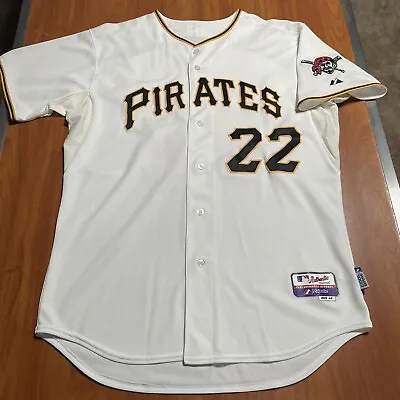 Majestic Authentic Andrew McCutchen Pittsburgh Pirates MLB Jersey White Home 48 • $257.21