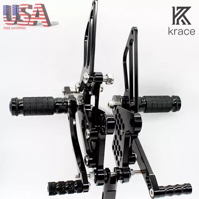 For Ninja600 ZX6R ZX636 Kawasaki 2009-2020 Rearset Footrest Foot Pegs Pedals Set • $109.99