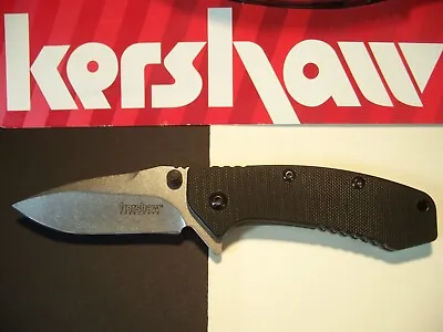 KERSHAW - CRYO Hinderer G-10 Spring Assisted Speedsafe FLIPPER Knife KAI 1555G10 • $29.95