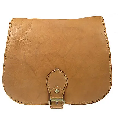 Medium Size Soft Genuine Real Leather Messenger Ladies Hunter Bag Vitali SN074 • £49.99