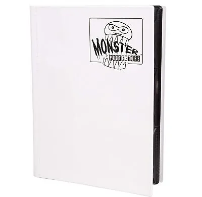Monster Binder - 9 Pocket Trading Card Album - Matte White - Holds 360 Cards • $29.85