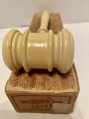 £33.46 • Buy Established Horn No 1846 Gavel USA Box Vintage White Nos