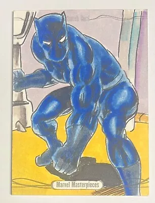 2016 Upper Deck Marvel Masterpieces Sketch Card Black Panther By Darren Chandler • $5.50