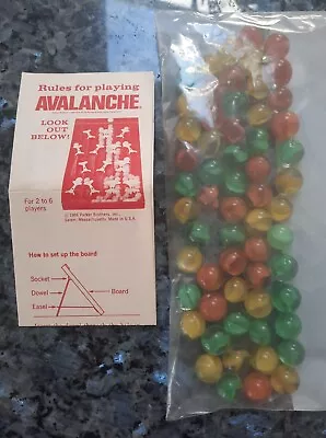 LOT Of (60) Vintage Marbles From 1966 Parker Bros. Avalanche Board Game • $14.99