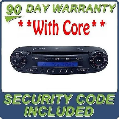 VOLKSWAGEN VW Beetle Bug OEM Sat Radio Monsoon MP3 CD Stereo 1C0 035 196 CT • $310.50