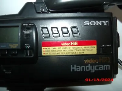 Vintage Sony CCD-V99 Video Camera Hi8 Camcorder Used • $15