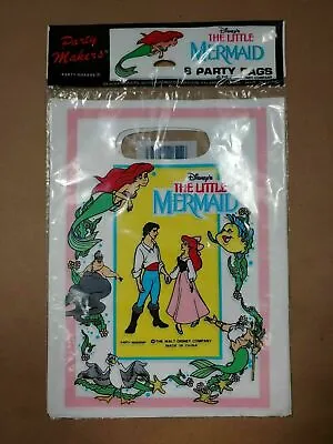 Little Mermaid Ariel Party Loot Bag Vintage New Old Stock 80s Walt Disney S-1C • £9.65