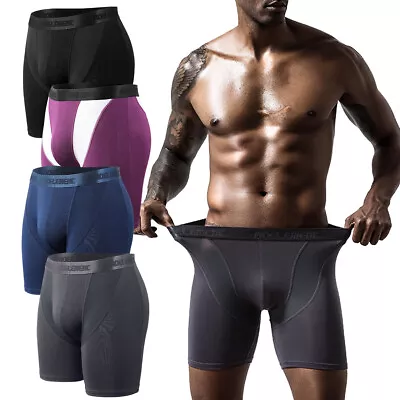 2PCS Men’s Underwear Boxer Briefs Soft Comfortable Bamboo Sport Underwear Trunks • $5.99