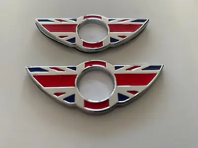 2 X Union Jack Metal Door Pin Badge For BMW MINI Cooper/S/ONE/Clubman • $10.09