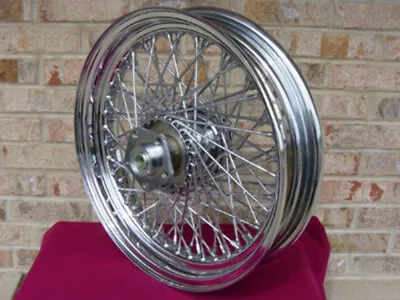 80 SPOKE CHROME 16 X 3 WHEEL HARLEY SHOVELHEAD FL FRONT & REAR & FX 73-84 REAR • $199