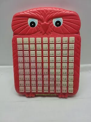 VTG Magic Math Red Owl Push And See Addition Subtraction Educational RandToy  • $4.50