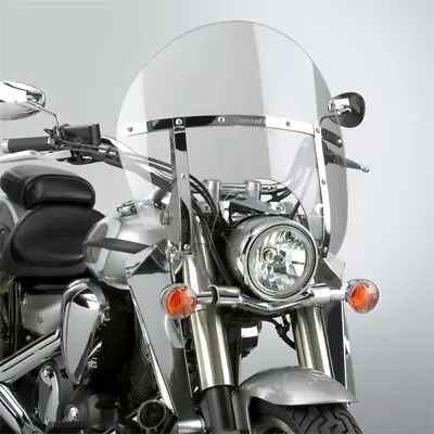 NC Switchblade Chopped Windshield Clear W Chrome Mount Honda VTX1800F 3 05-08 • $440.91