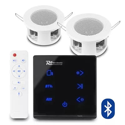 Home Bluetooth Ceiling Speaker System With A50B Wall Amplifier And 2x 3  CSBA3L • £125