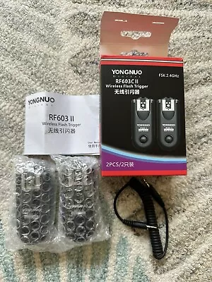 Yongnuo Rf-603c II Flash Triggers • £35