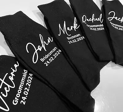 Personalised Wedding Socks - Groom/ Best Man/ Father Of The Bride - Gift • £4.45