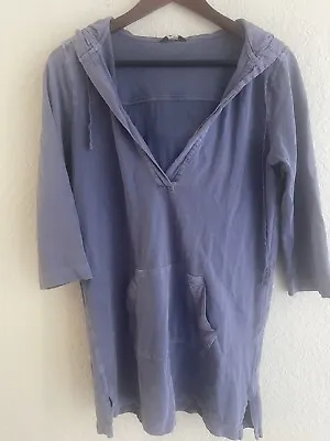 J.Crew Blue Denim Button Popover Chambray Shirt Dress XL Long Sleeve Cotton • $17.92