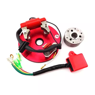 Red Pit Dirt Bike Magneto Stator Rotor For CDI 110cc 125cc 140cc Engine Lifan • £38.77