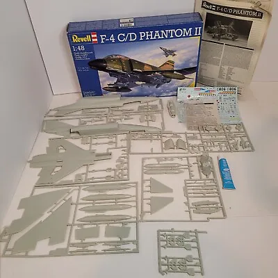 Revell 1:48 Scale F-4 C/d Phantom II Sealed Inside Model Kit NEW OPEN BOX READ  • $39.99