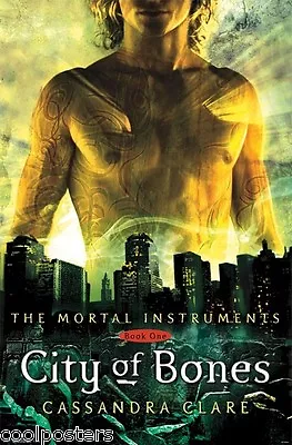 THE MORTAL INSTRUMENTS CITY OF BONES BOOK COVER POSTER 22x34 NEW FAST FREE SHIP • $9.99