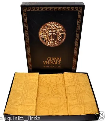 90-s Vintage Rare Gianni Versace Gold Baroque Sheet Set  *brand New!* • $6175