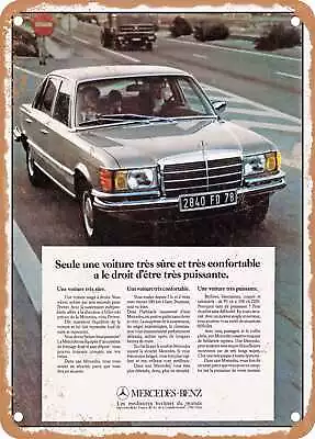 METAL SIGN - 1975 Mercedes 450 SE Vintage Ad • $21.95