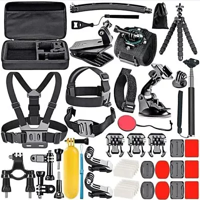 50 Pcs For Gopro Hero 10 11 12 8 7 6 5  Accessory Kit Bundle Chest Head Mount | • $26.86