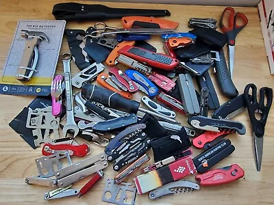 TSA LOT Of Knives Multi Tools & More! 15+ LBS Variety Mix! FREE SHIPPING! • $84.99