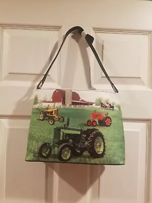$29.94 • Buy Tractor Purse  Green Yellow And Red Tractors  Shoulder Purse New With Tag