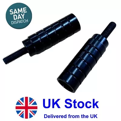 £6.49 • Buy Black Stunt Scooter Pegs With Hardened Steel Axle Bolts (12.9) Pair
