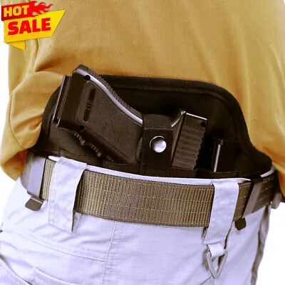 IWB Gun Holster Ambidextrous Tactical Concealed Carry Pancake Dual Clip Holster • $16.98