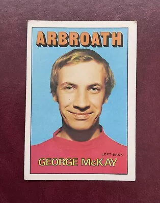 A&BC-1972-SCOTTISH ORANGE/RED (090-179)-# 115 ~ GEORGE McKAY Of ARBROATH • £9.99