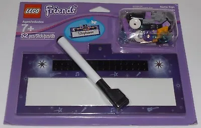 LEGO 853443 Friends NAME SIGN (pop Star Theme) Erasable Board & Pen • $7.99