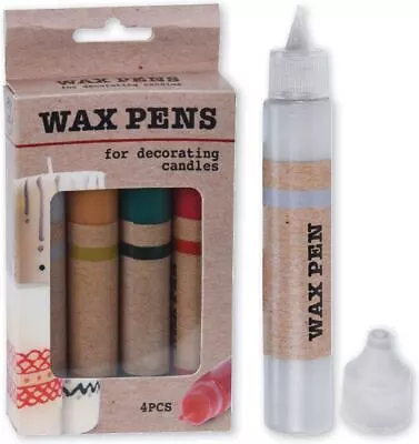 £4.89 • Buy Wax Pen Crayons Liners Candle Decorating Water Based Colour Christmas Decoration