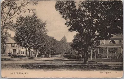 1910s MILLERTON New York Postcard  The Square  Downtown Street Scene / PCK • $5.62