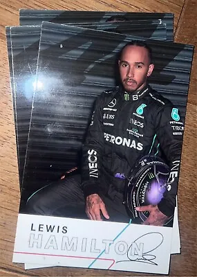 Lewis Hamilton Mercedes AMG Petronas F1 Signed Driver Cards • £40